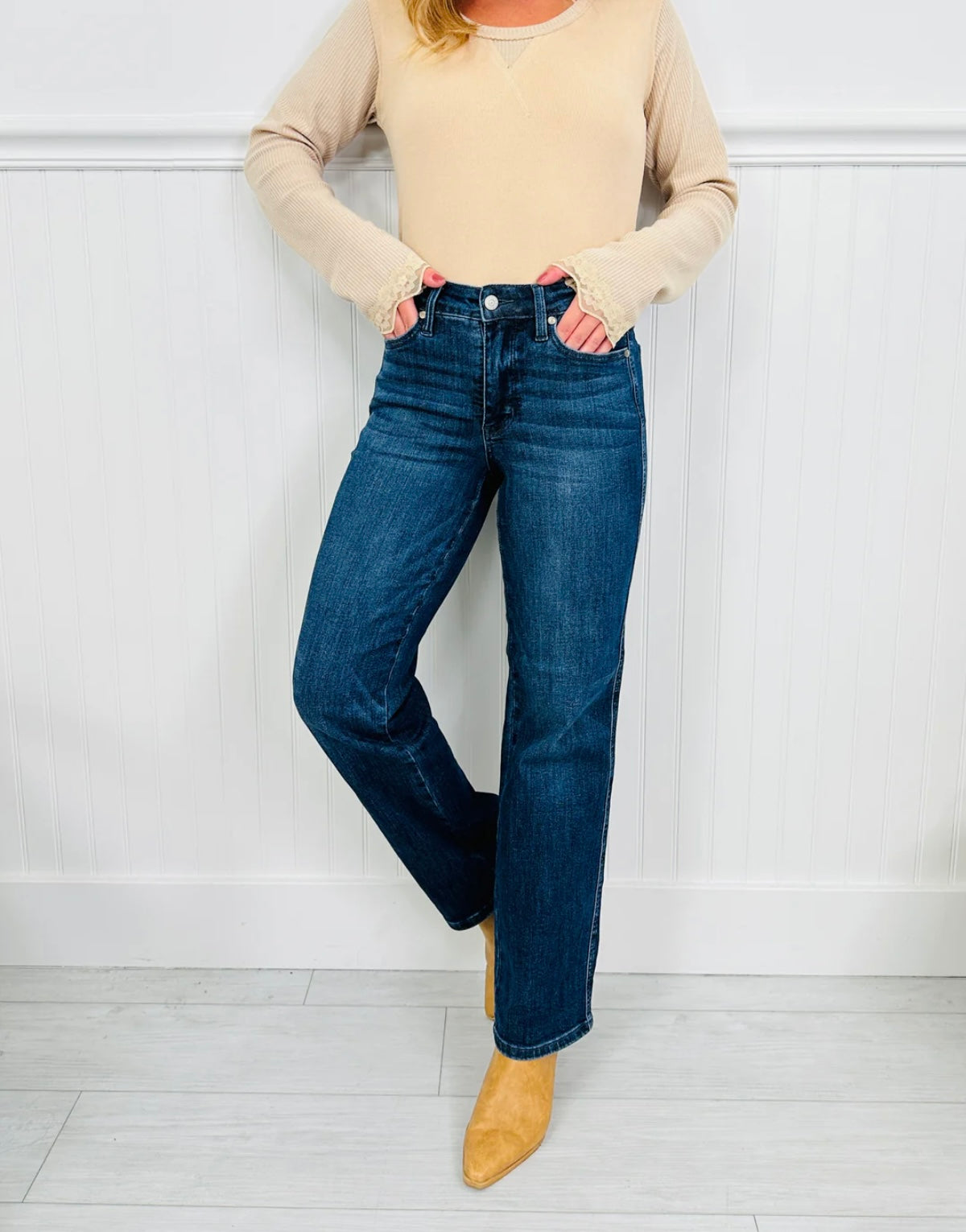 Judy Blue Tummy Control Straight Jean