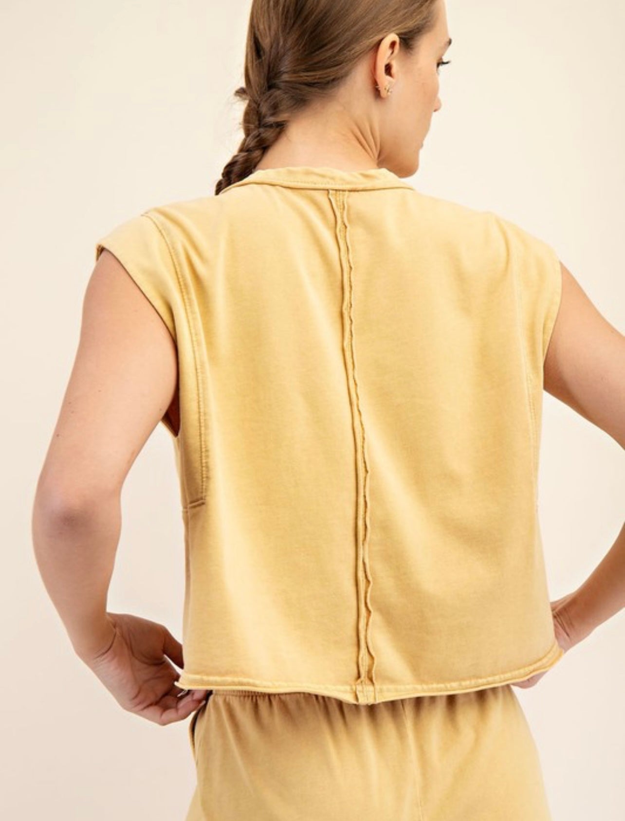 Cotton Poly Sleeveless Tank