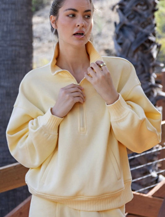 Fleece Half Zip Top