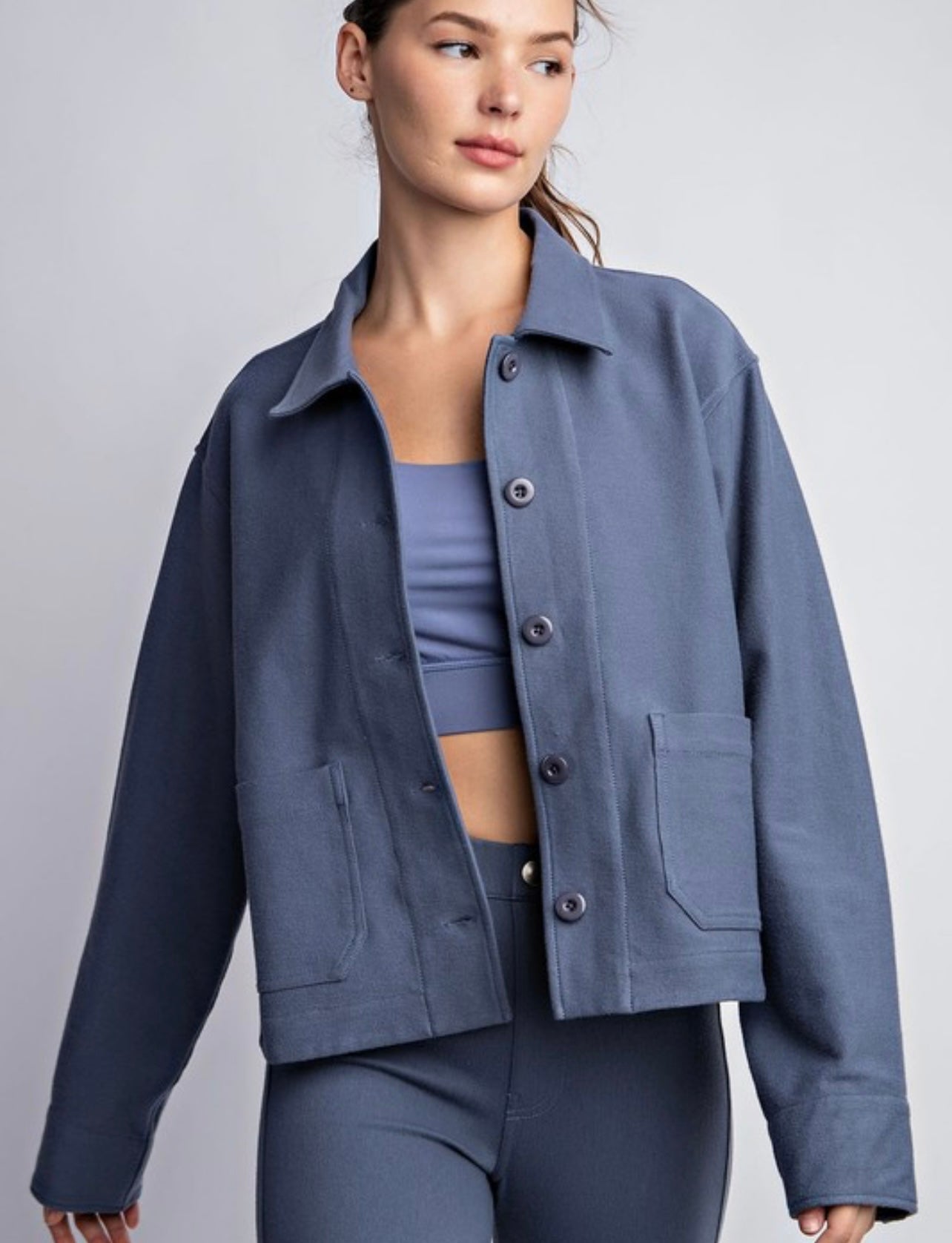 Cotton Stretch Twill Jacket
