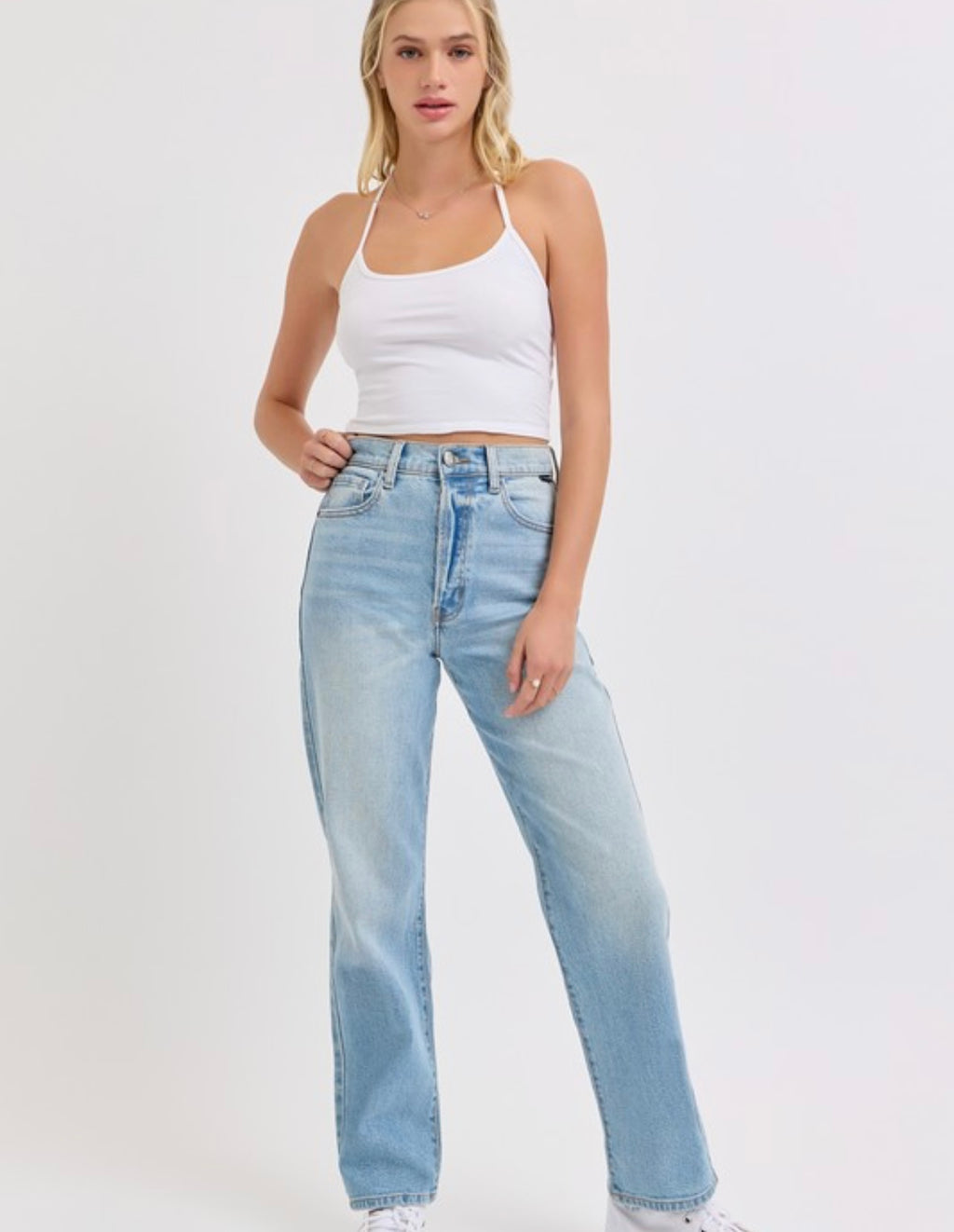 Cello Super High Rise Dad Jean