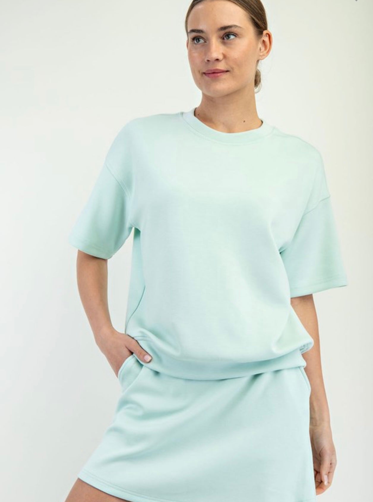 Poly Short Sleeve Top