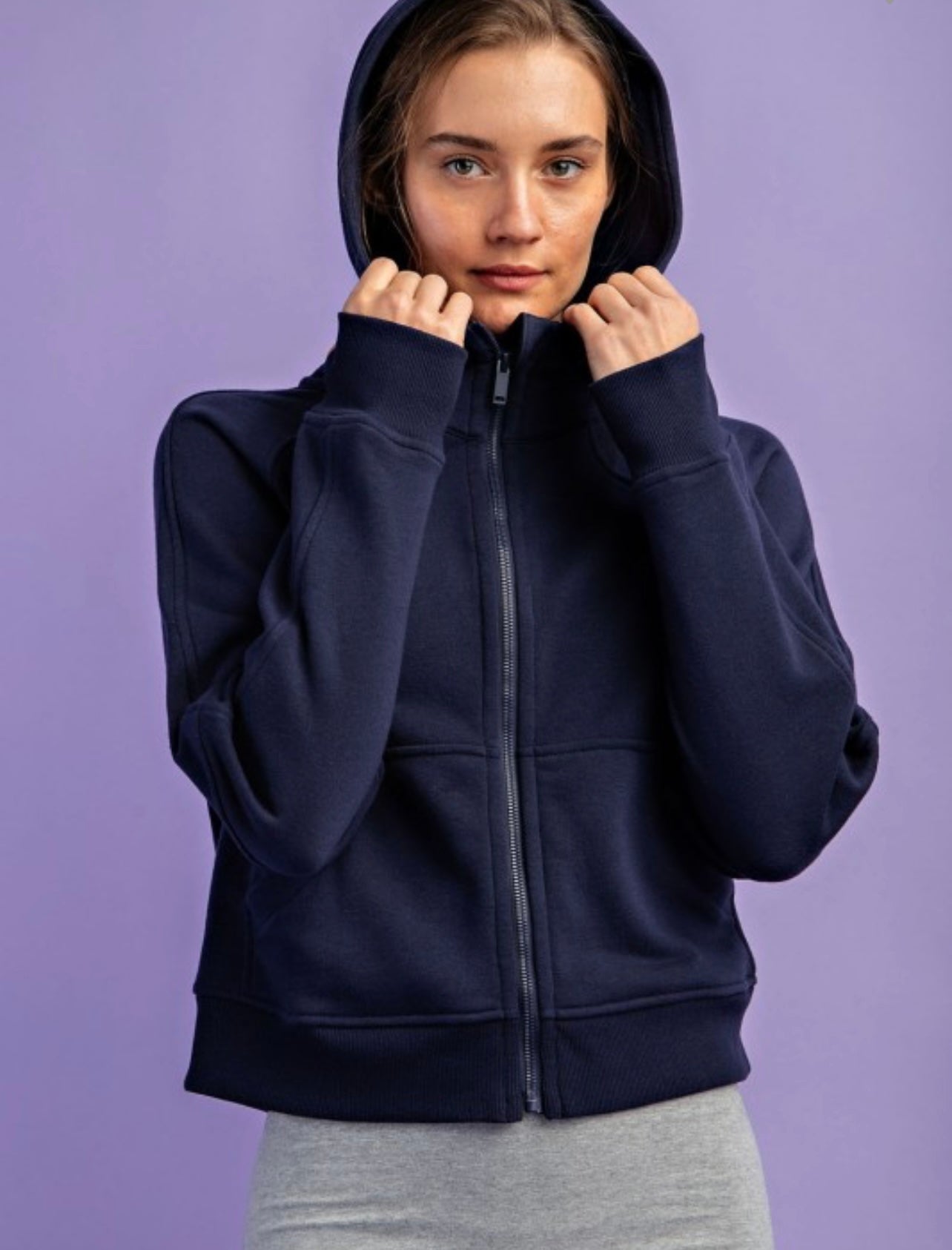 Cropped Hoodie Jacket