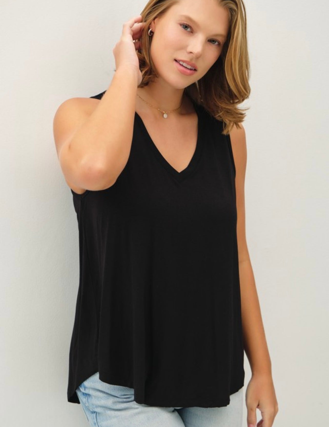 Plus Basic V Racerback Tank