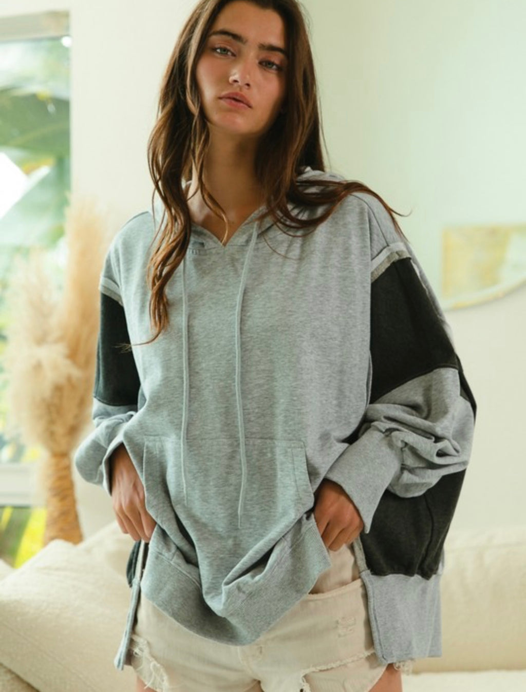 French Terry Colorblock Hoodie