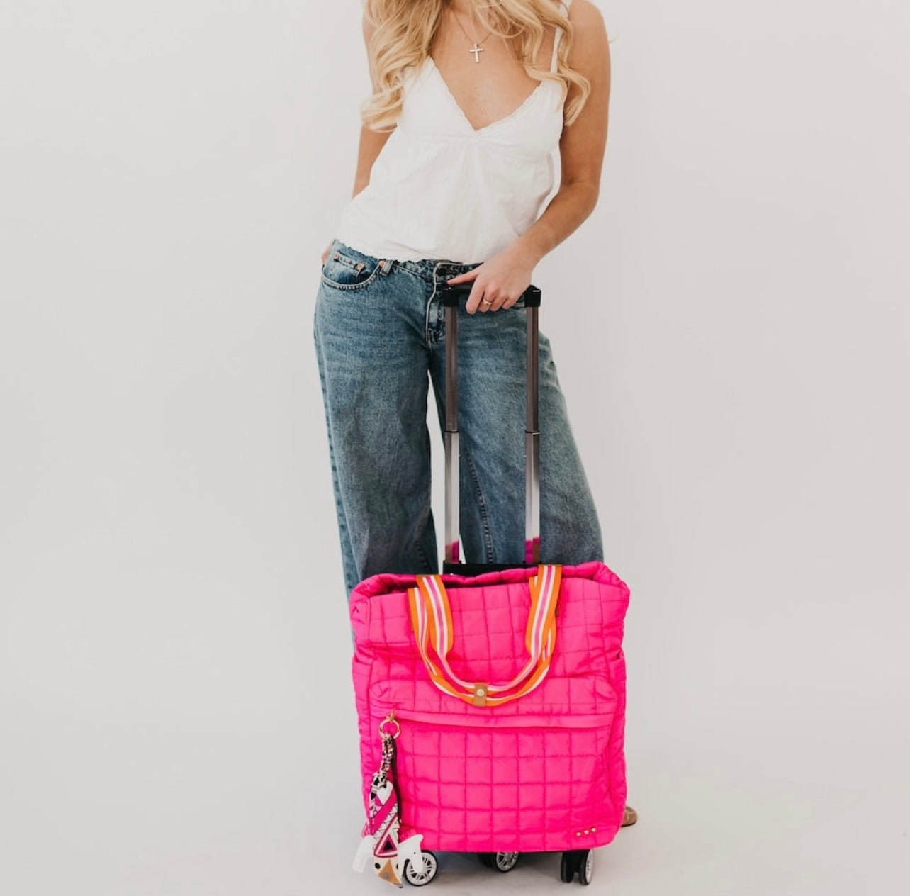 PS Quilted Tote Roller Bag
