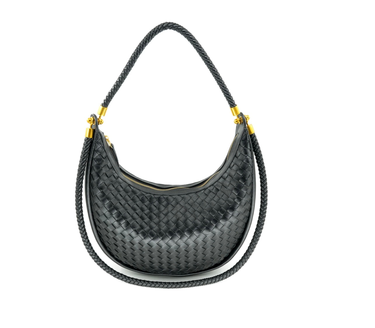 BC Bags Woven Shoulder Bag
