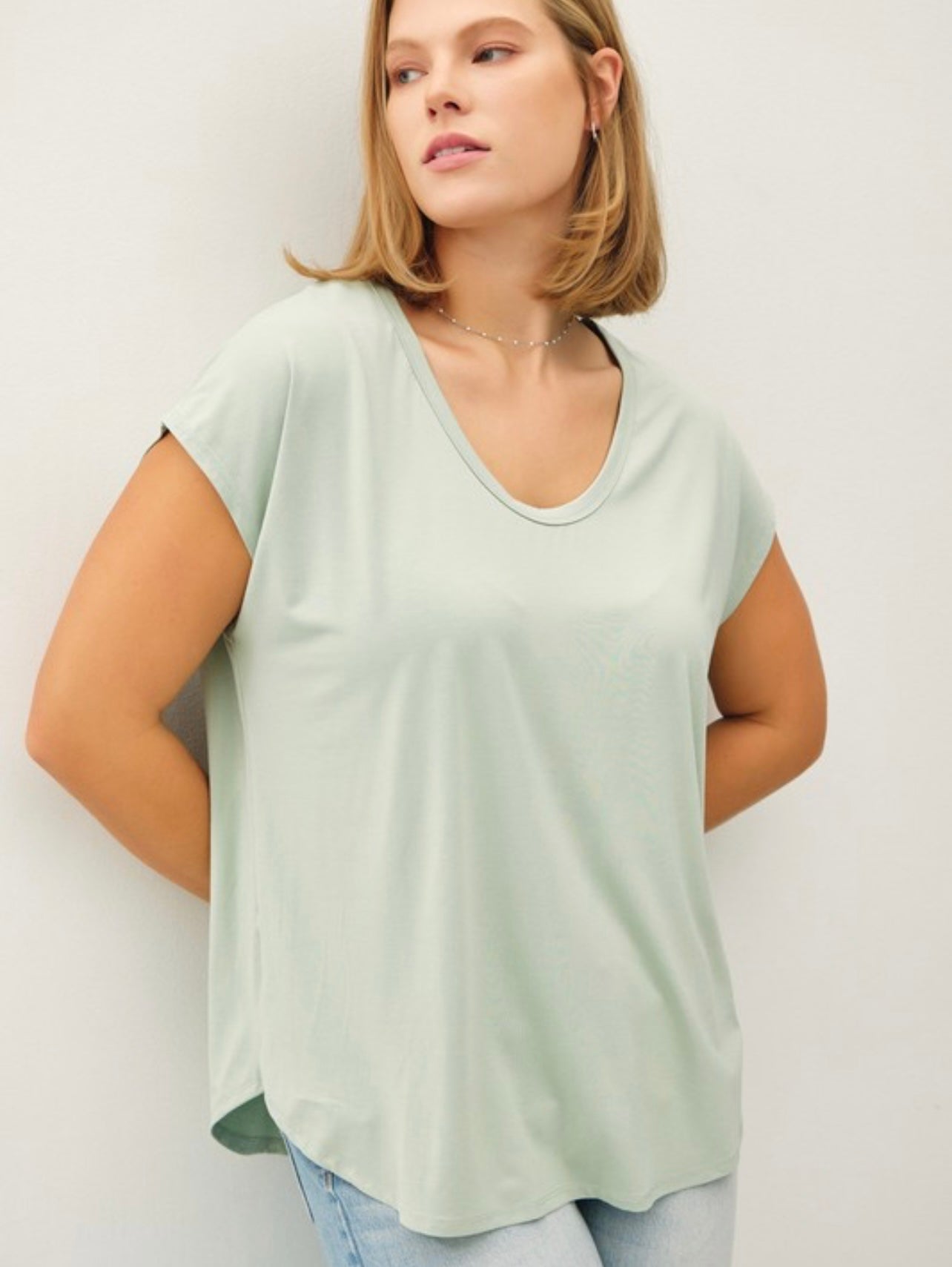 Modal Scoop Neck Tee