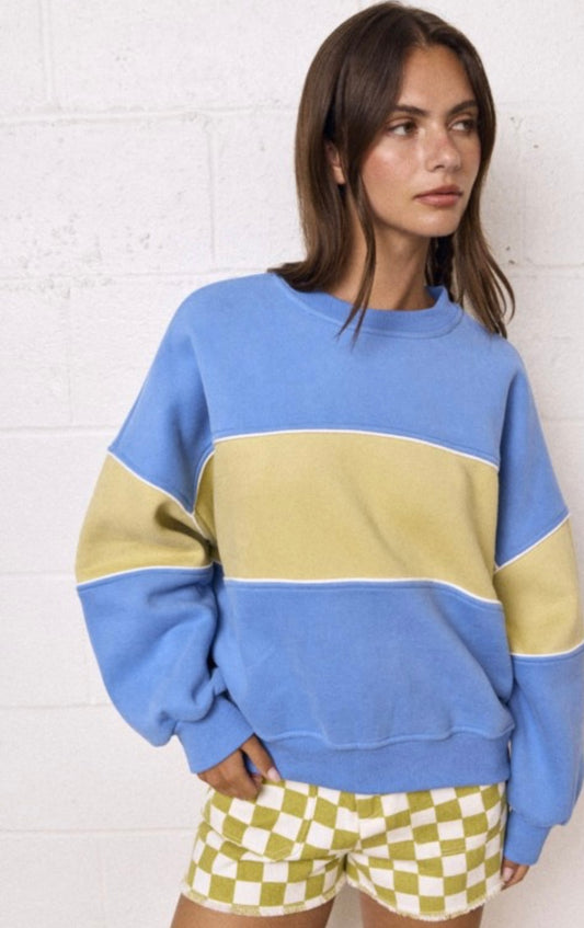 Colorblock Soft Crewneck