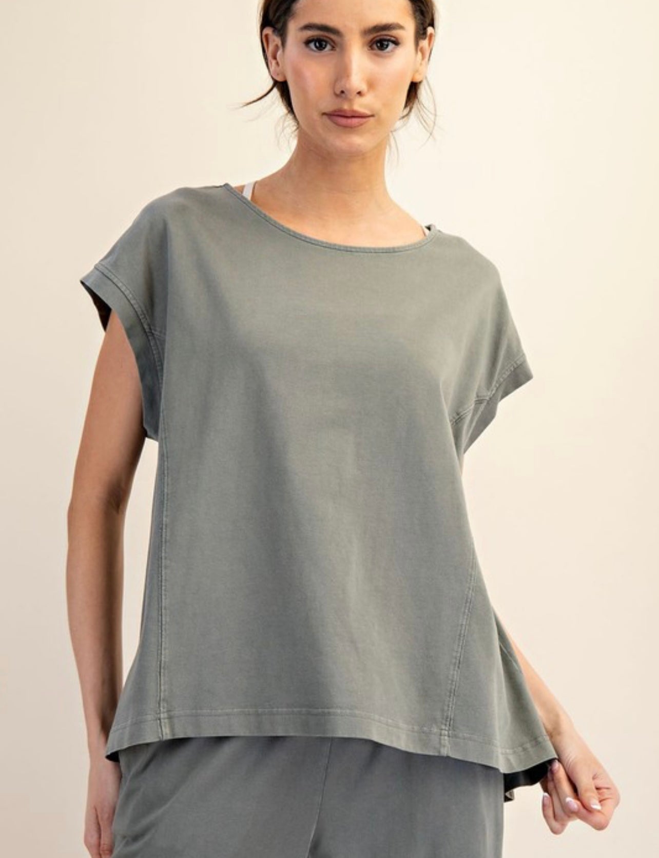 Washed Cotton Relax Top