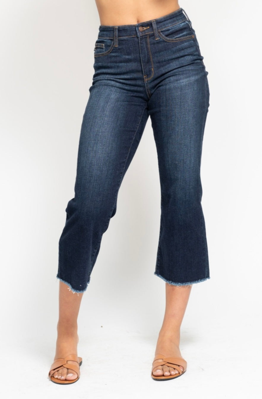 Judy Blue Cropped Wide Leg Jean
