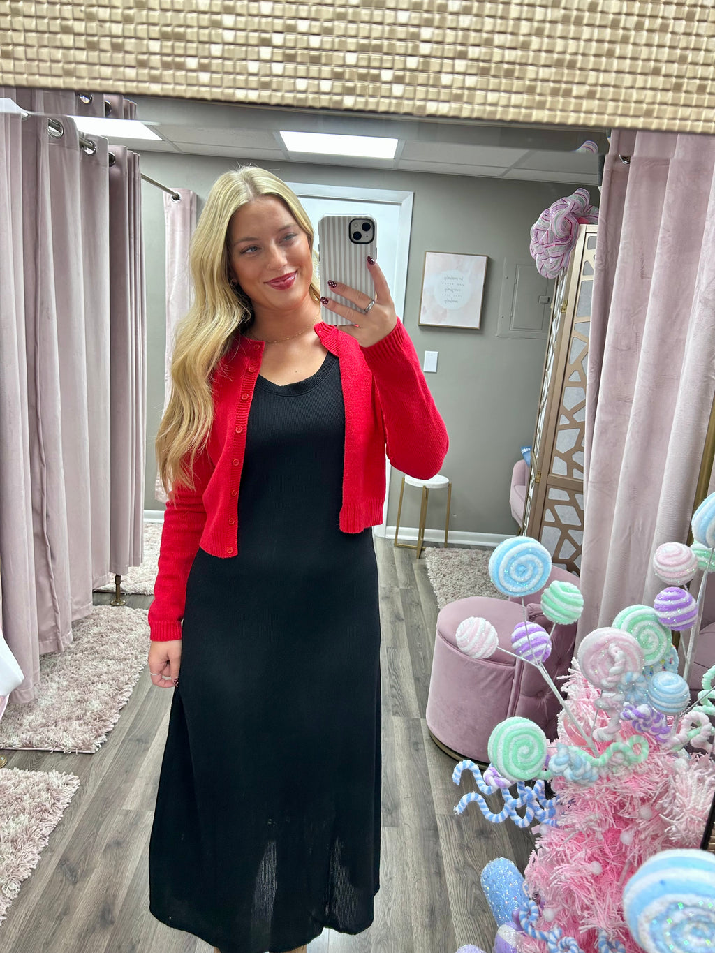 Ribbed Cap Sleeve Dress