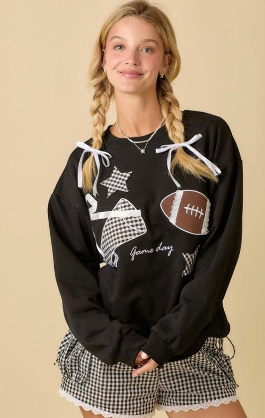 Gameday Patchwork Crewneck