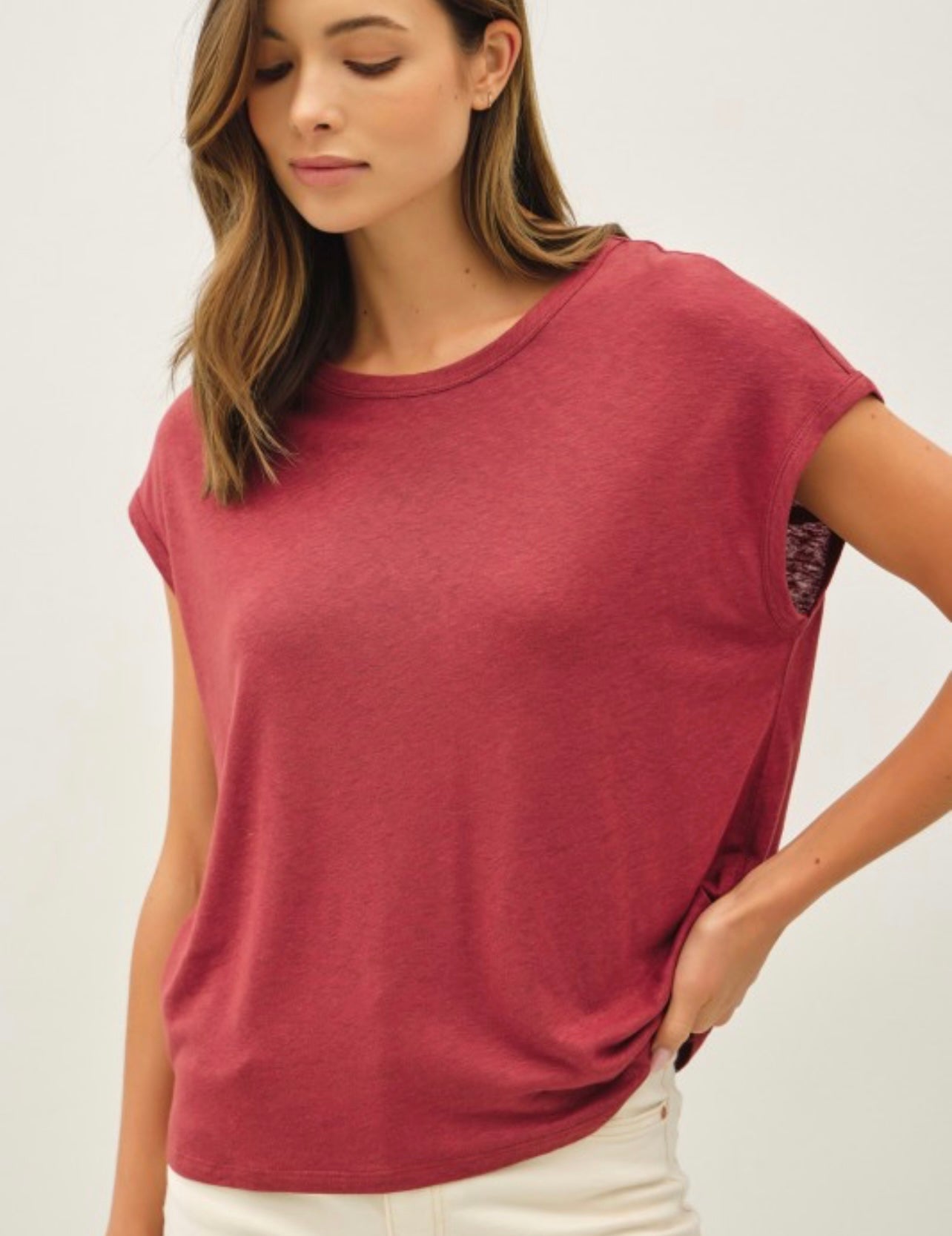 Basic Cap Sleeve Tee