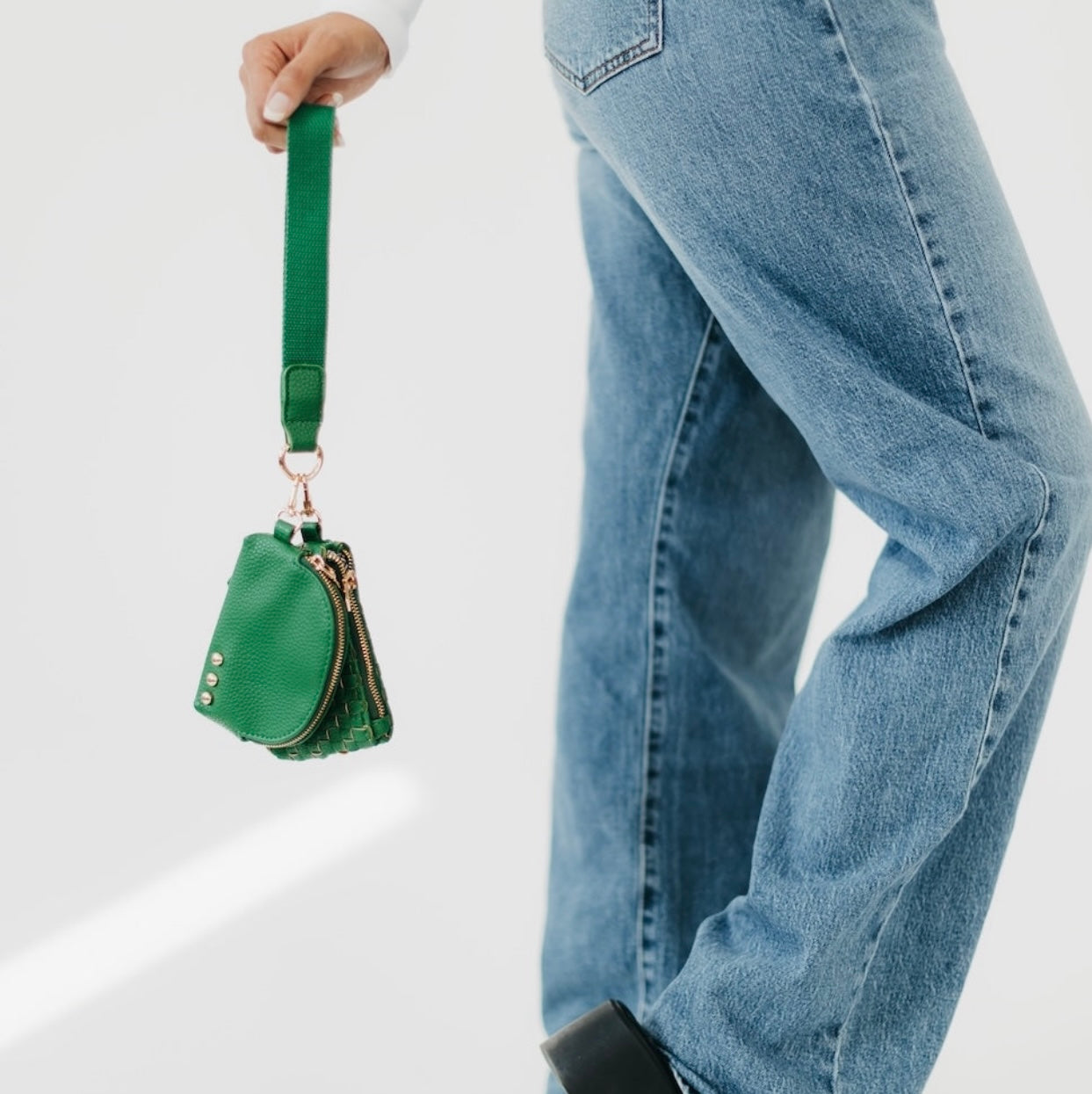 Woven Dual Pouch Wristlet