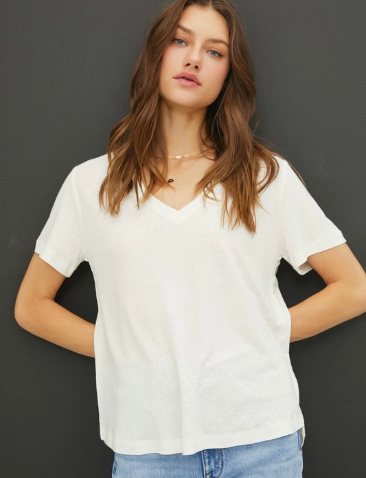 Basic V Neck T Shirt