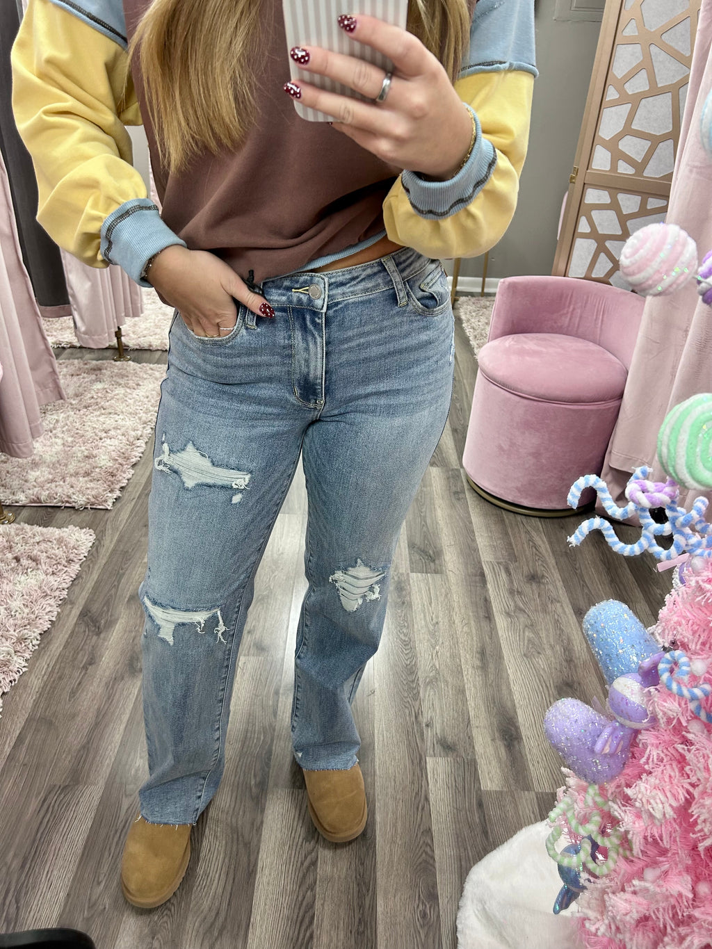 Judy Blue Mid Rise 90’s Straight Jean