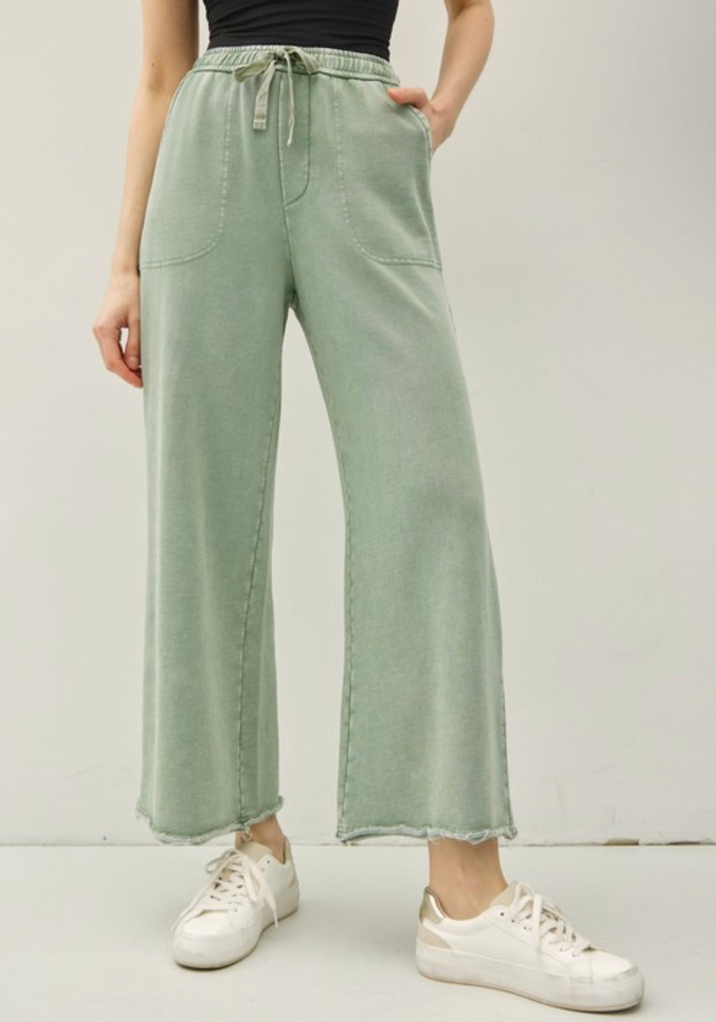 Cotton Wide Leg Pant