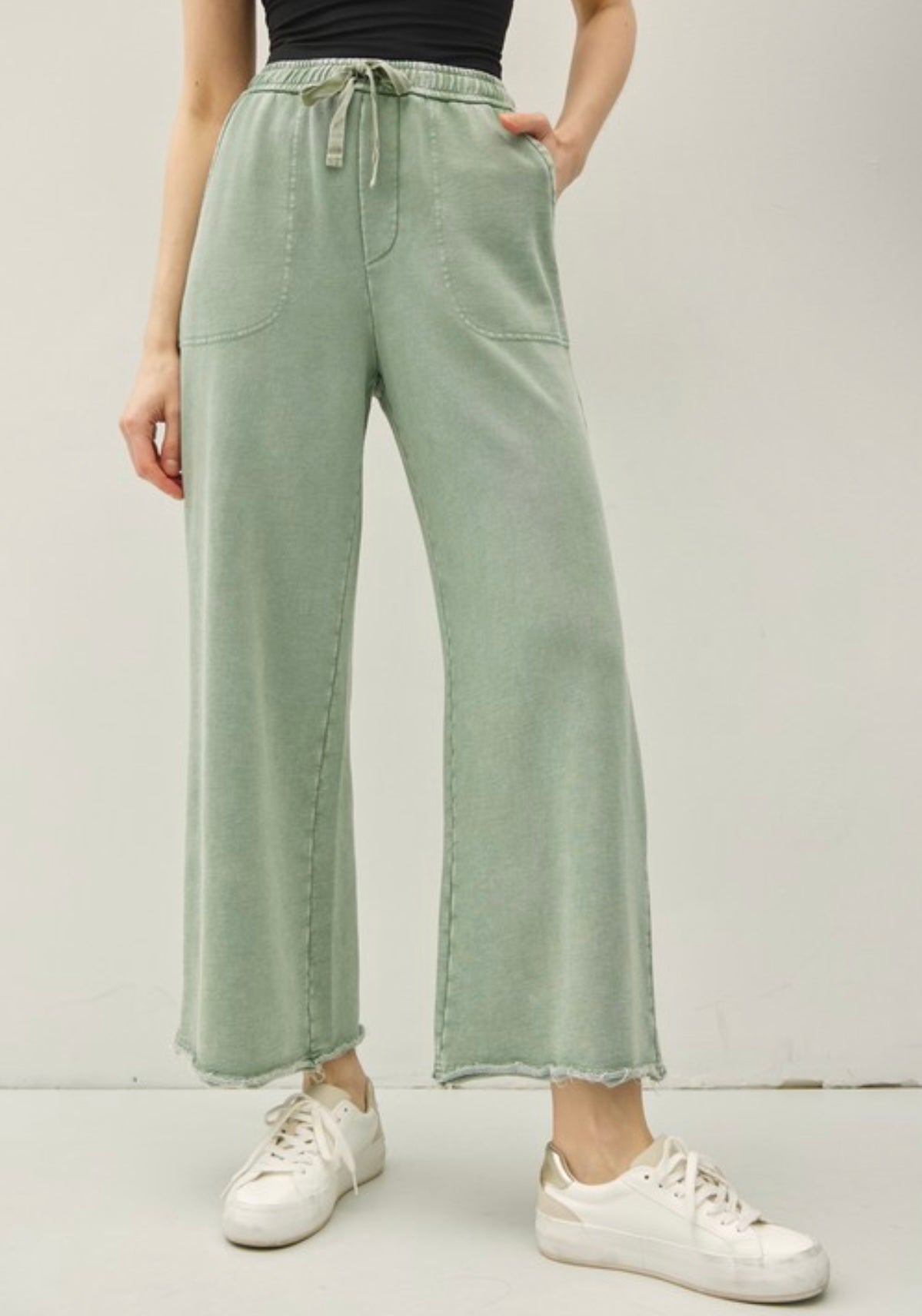 Cotton Wide Leg Pant