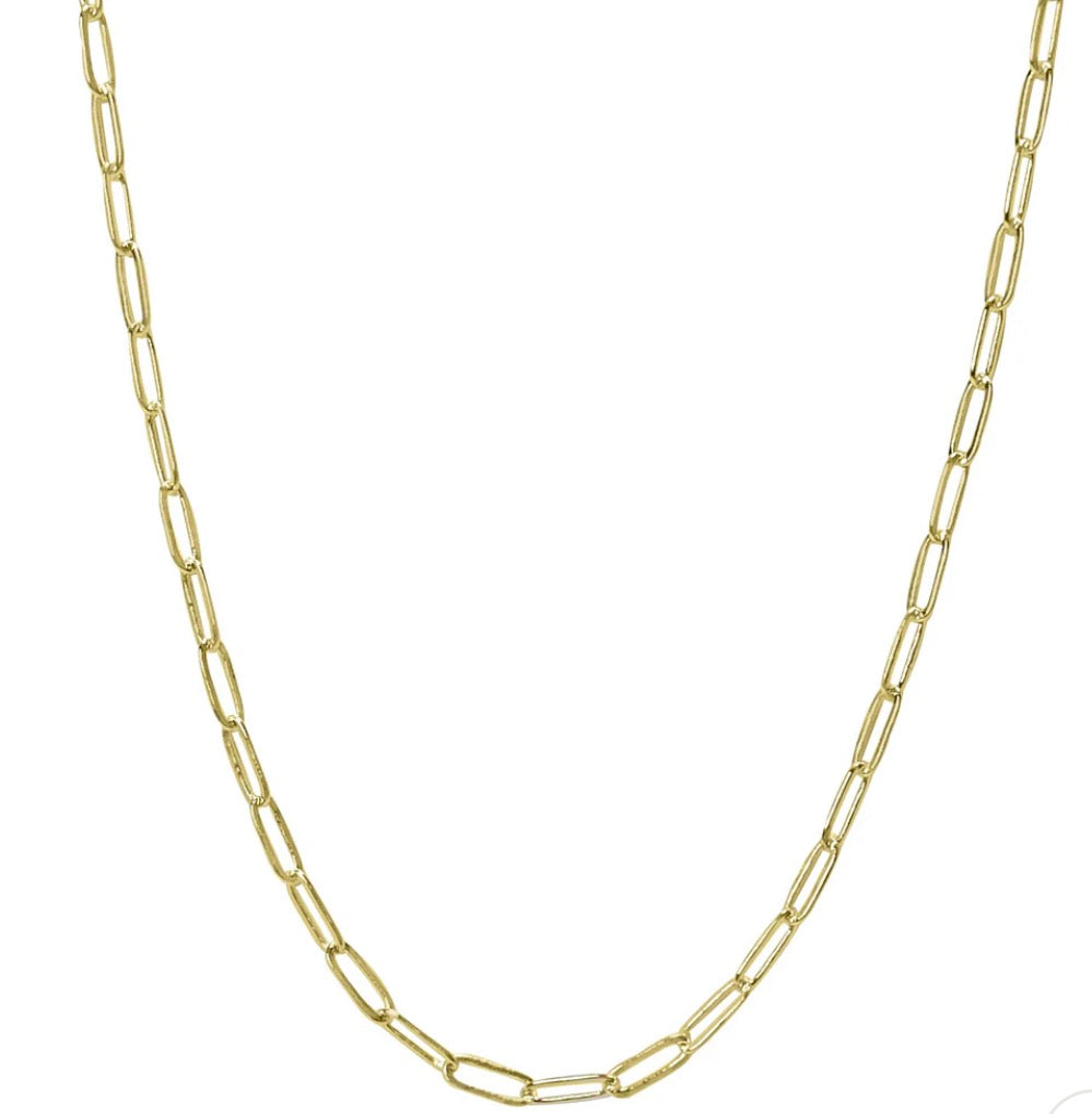 Maya J Thin Paperclip 20” Chain