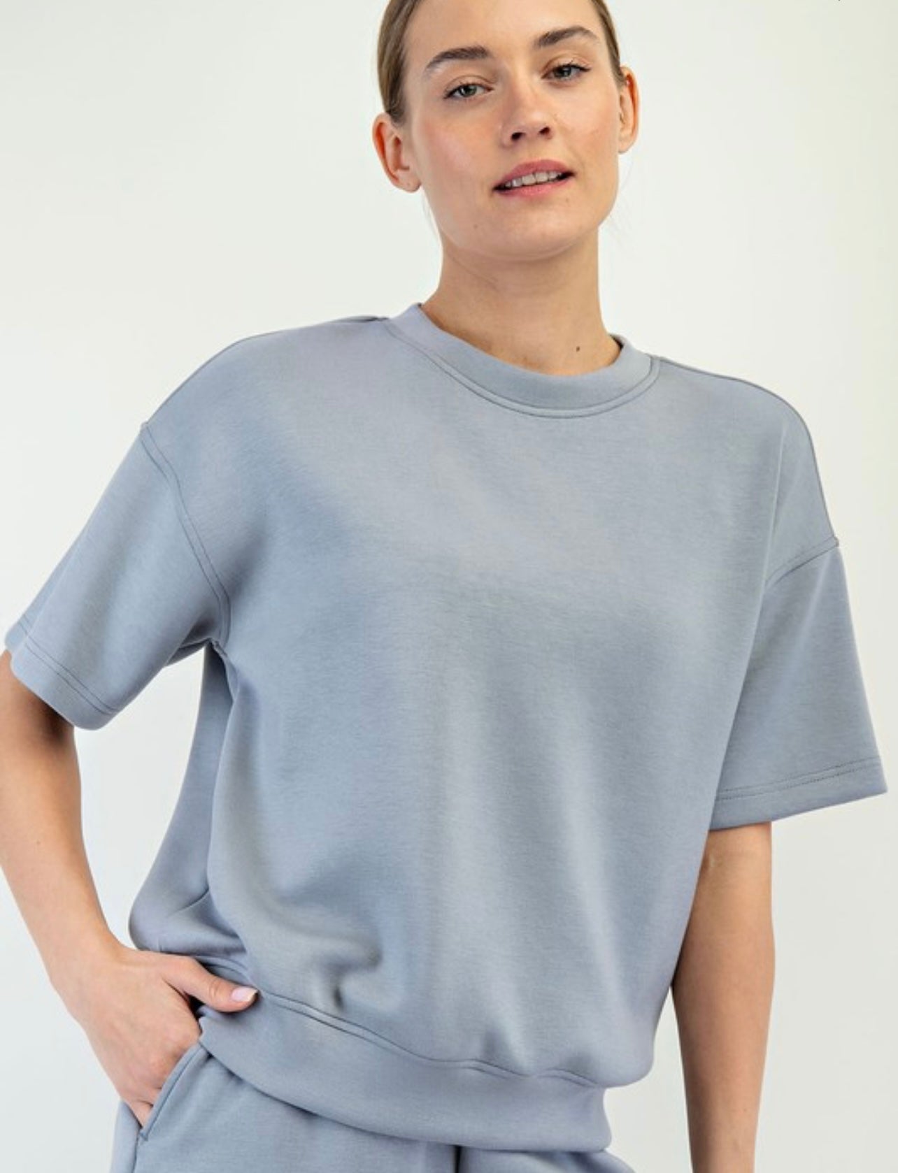 Poly Short Sleeve Top