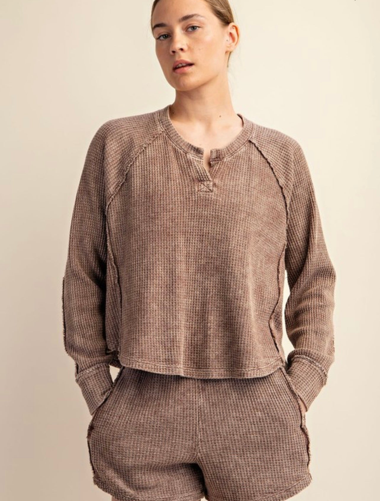 Waffle Knit Long Sleeve