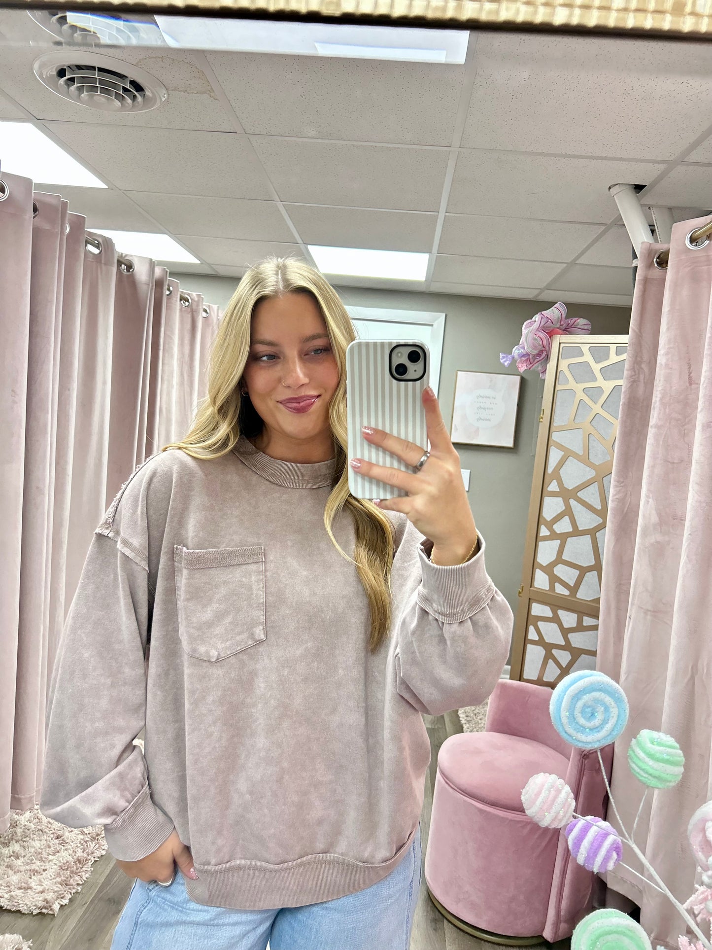 French Terry Pocket Pullover