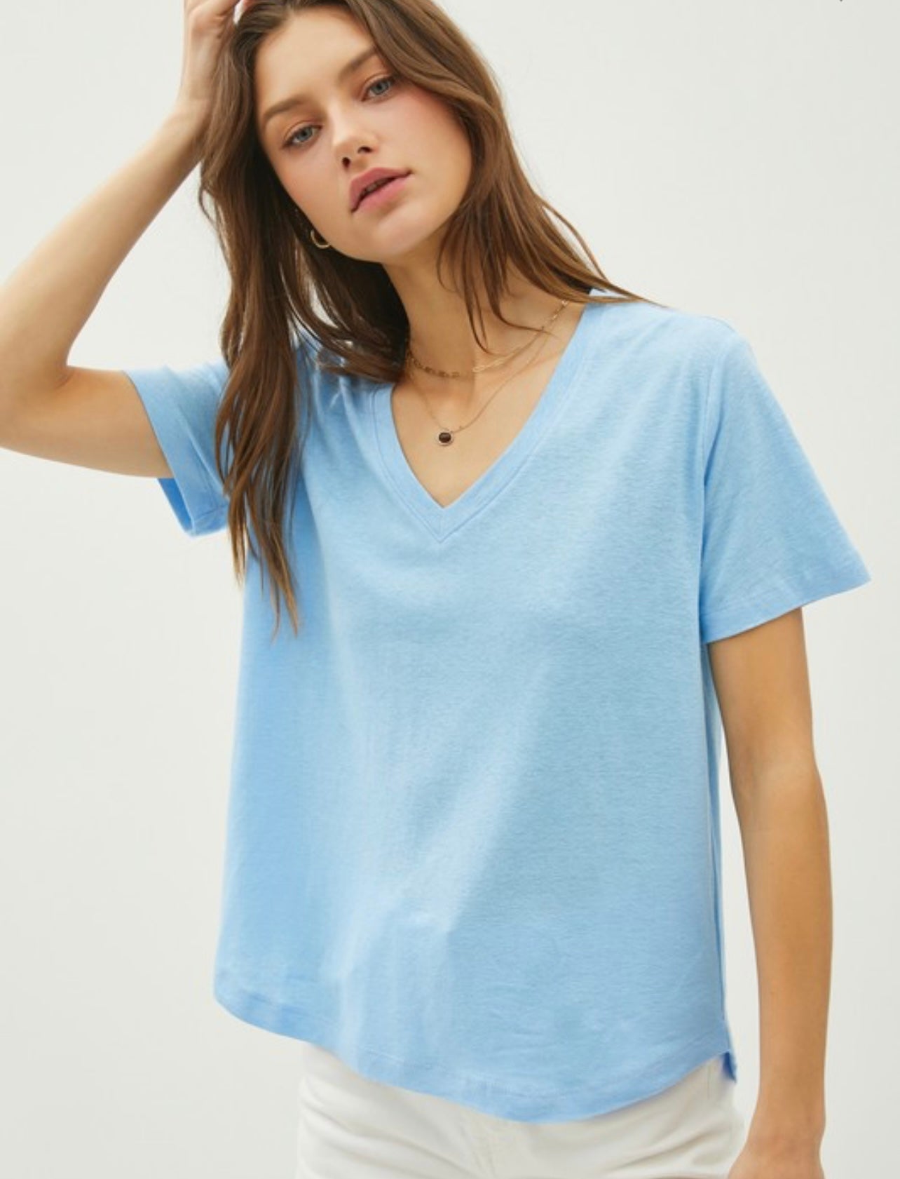 Basic V Neck T Shirt