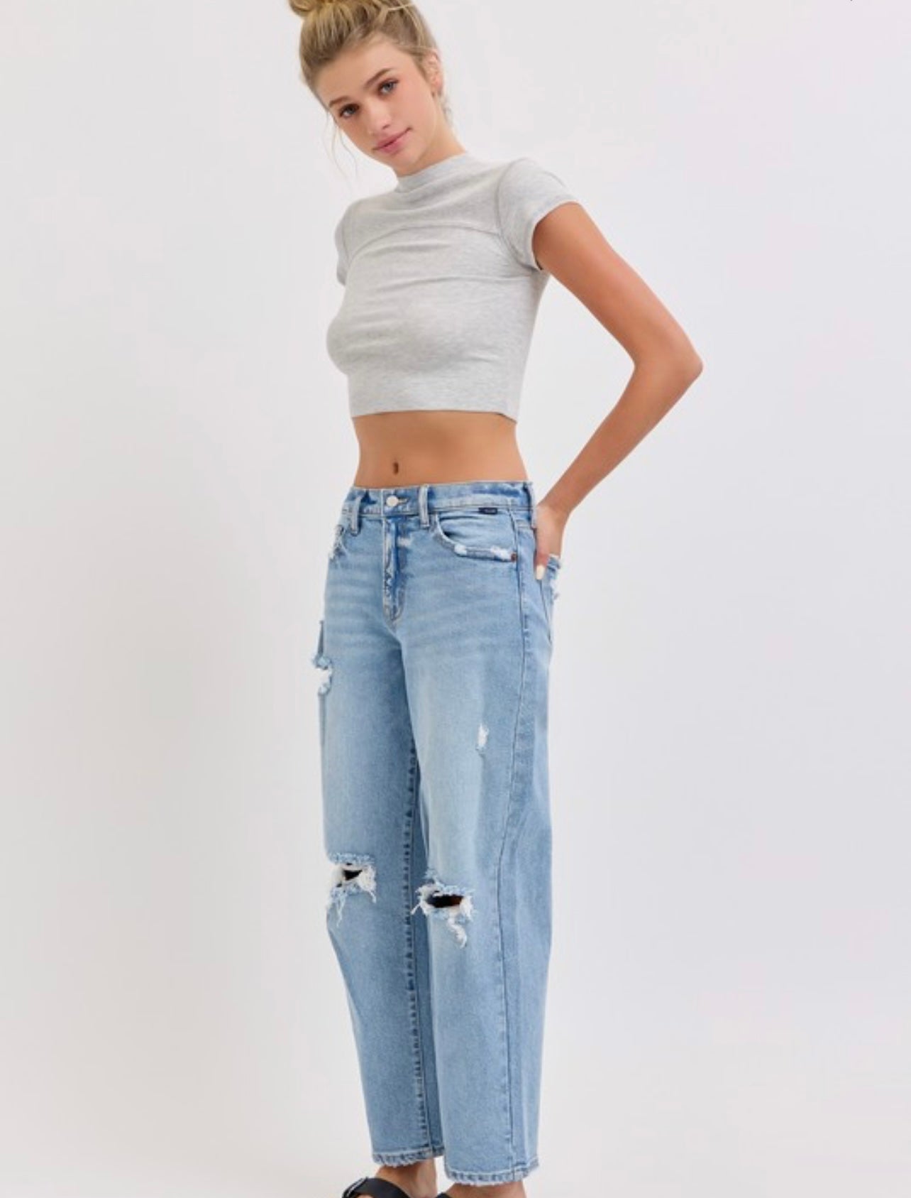 Cello Mid Rise Baggy Dad Jean