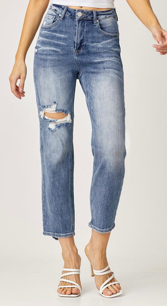 Risen High Rise Straight Jean