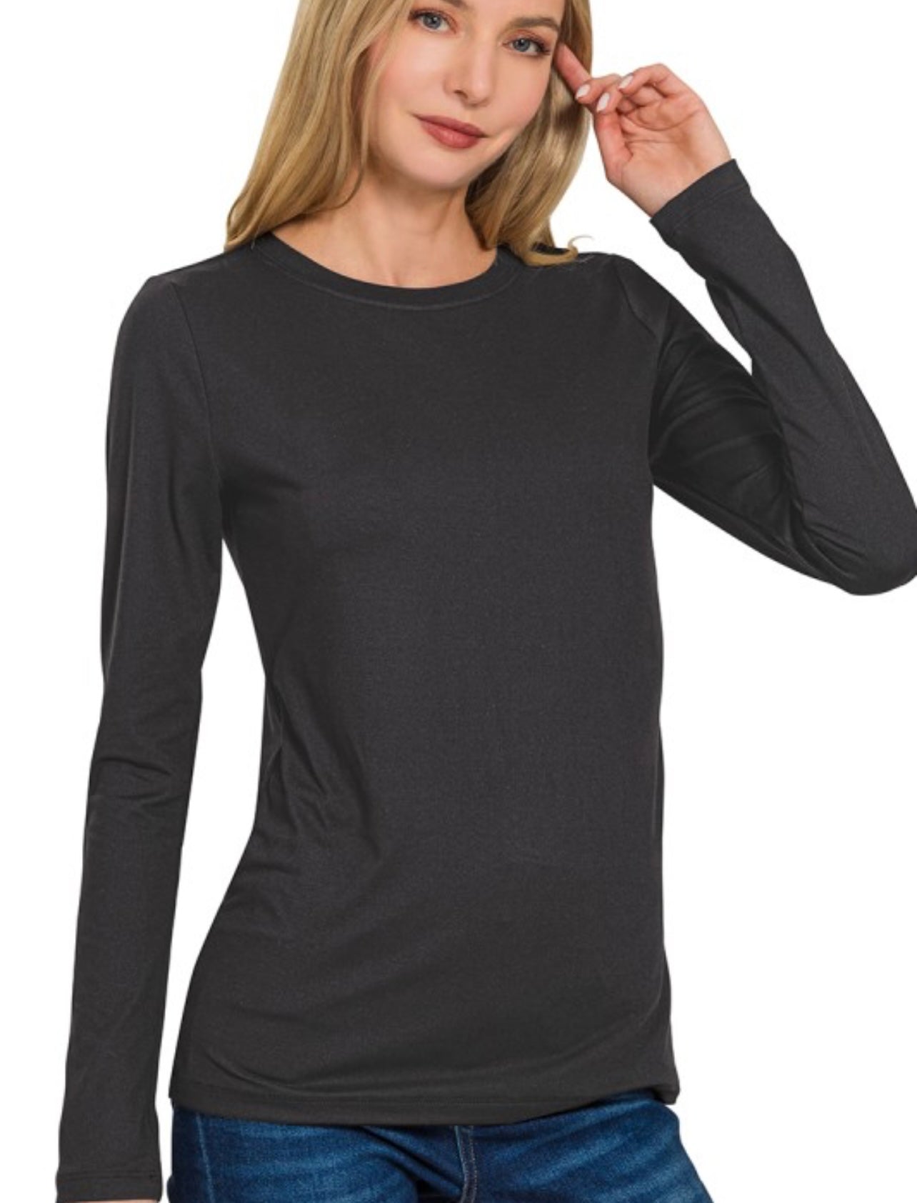 Microfiber Long Sleeve Top