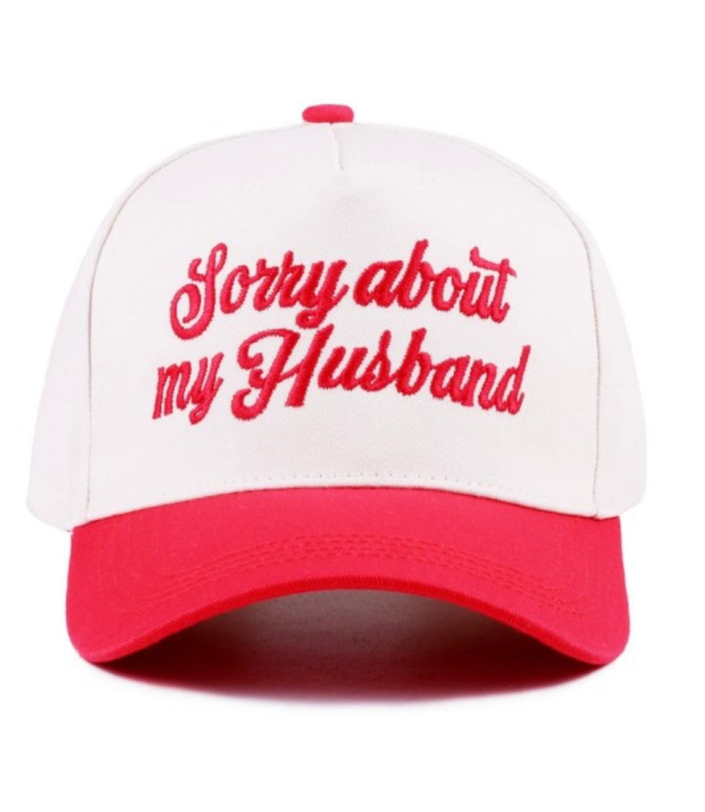 Sorry About My Husband Canvas Hat