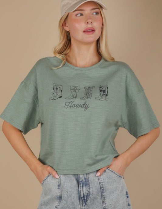 Oversized Casual Howdy Tee