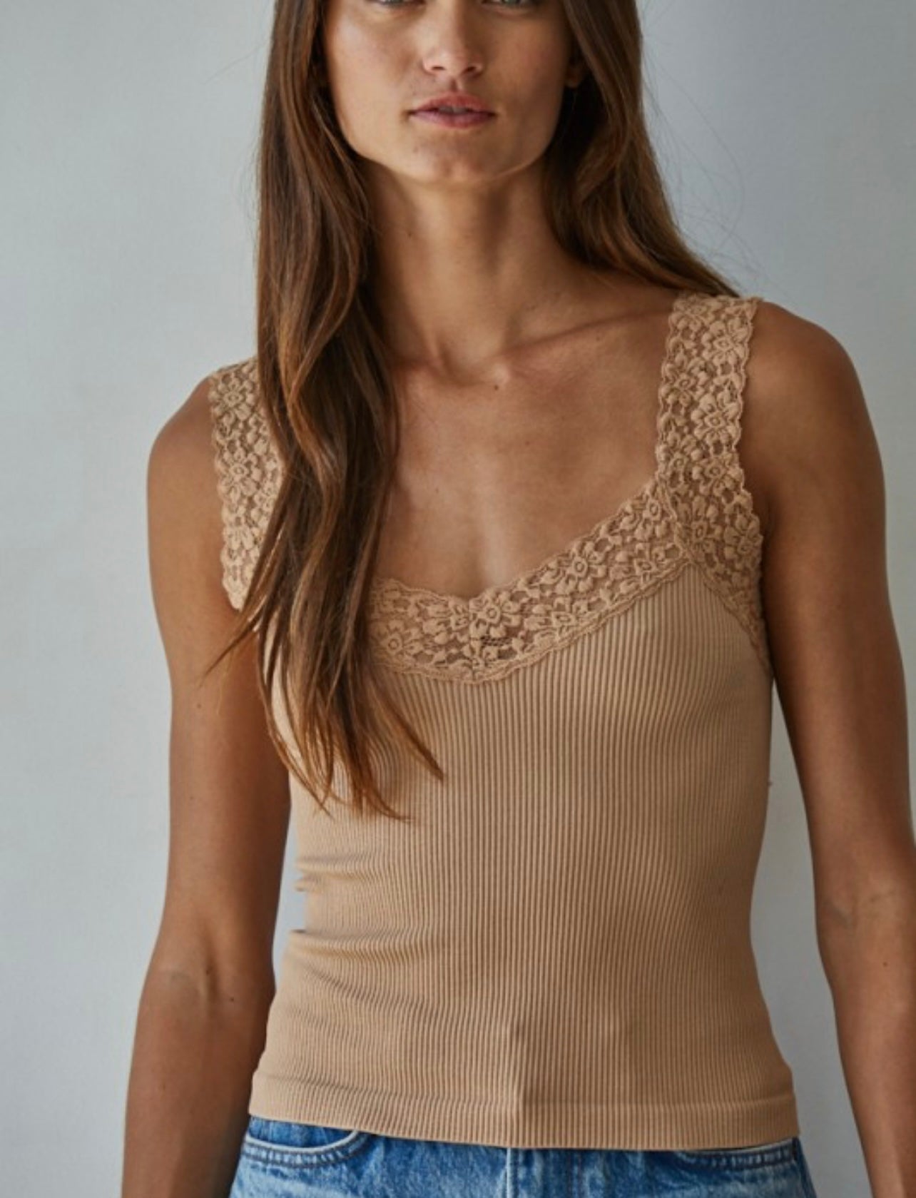 Lace Trim Tank