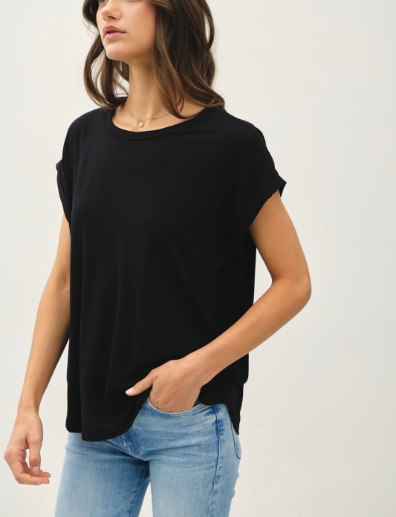 Modal Cap Sleeve Tee