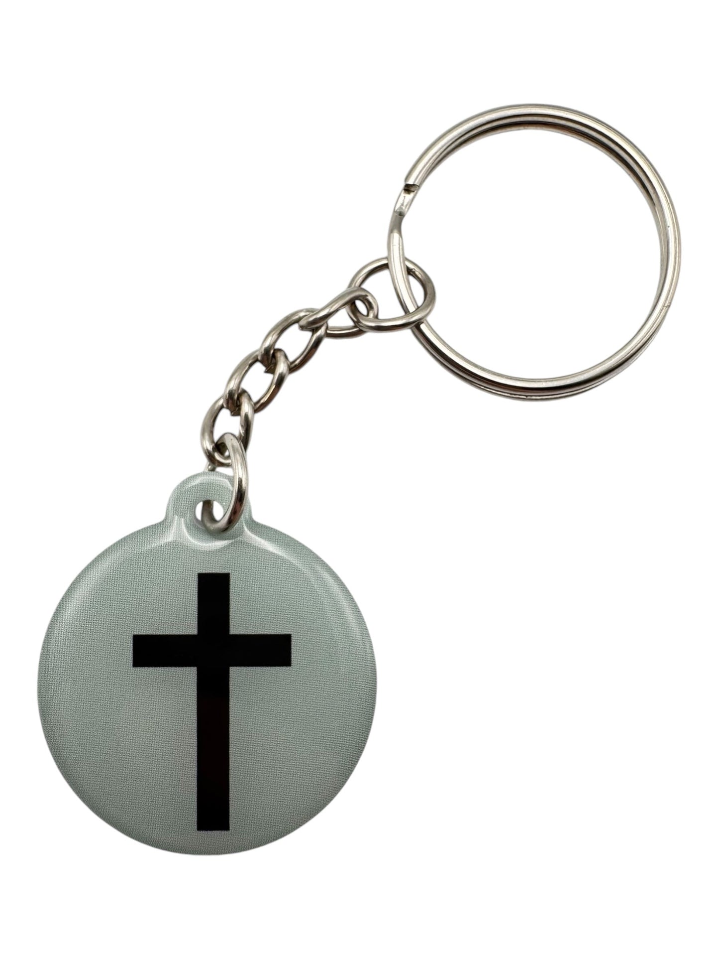 Tap to Pray Tag Keychain