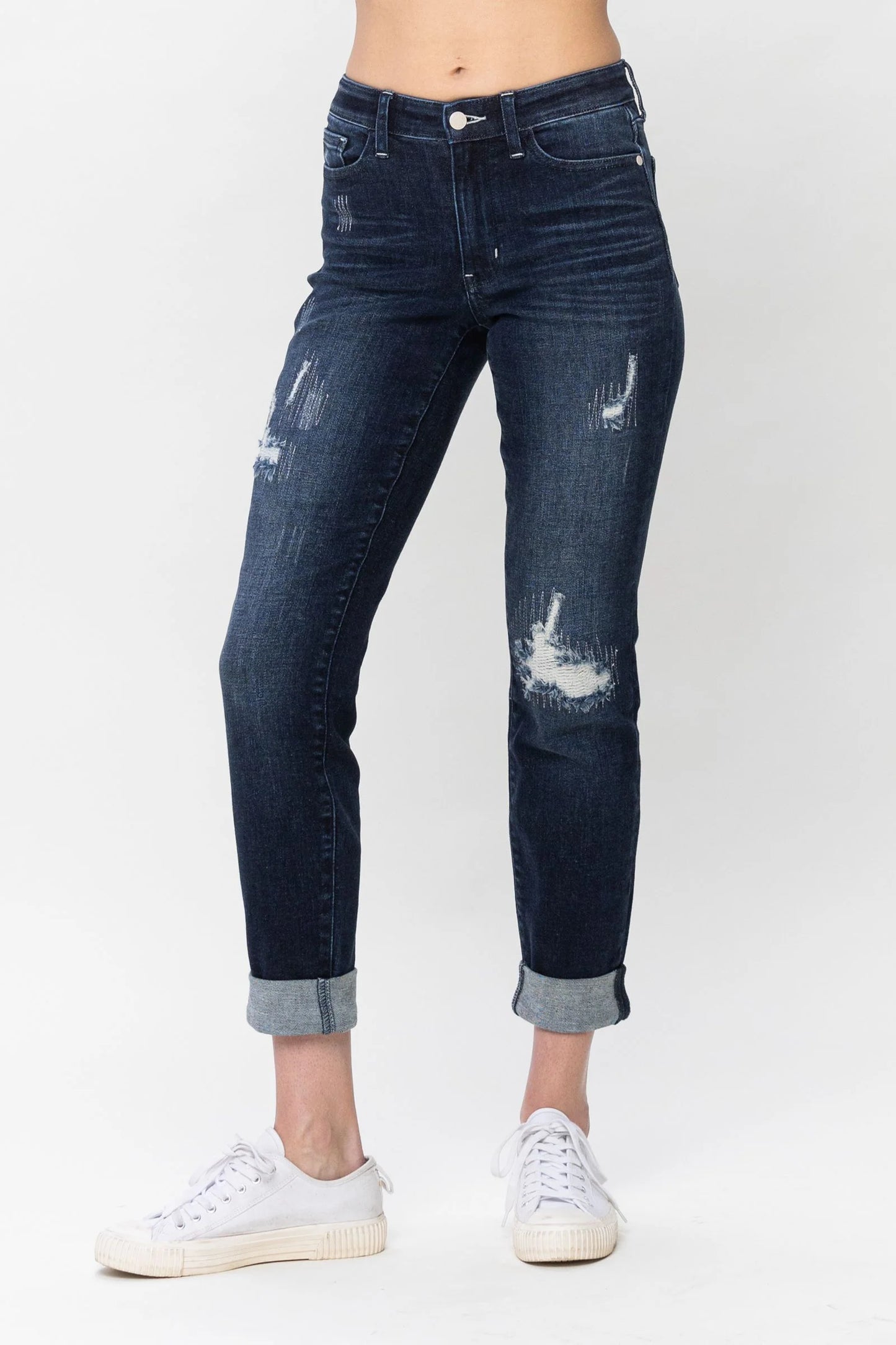 Judy Blue Destroy Stitch Cuff Jean