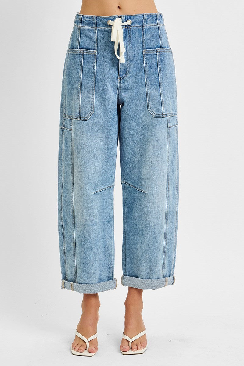 Risen Cargo Barrel Tie Jean
