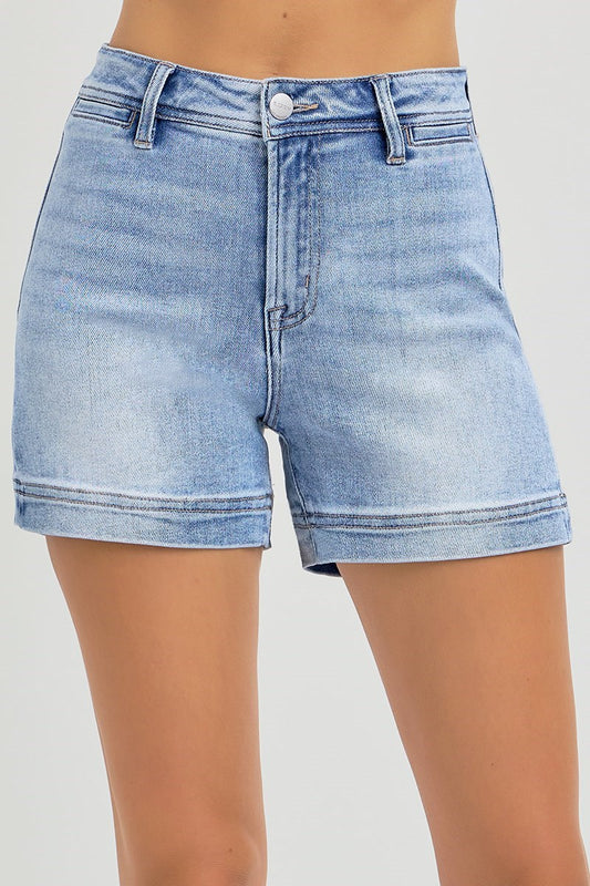 Risen High Rise Pocket Detail Short