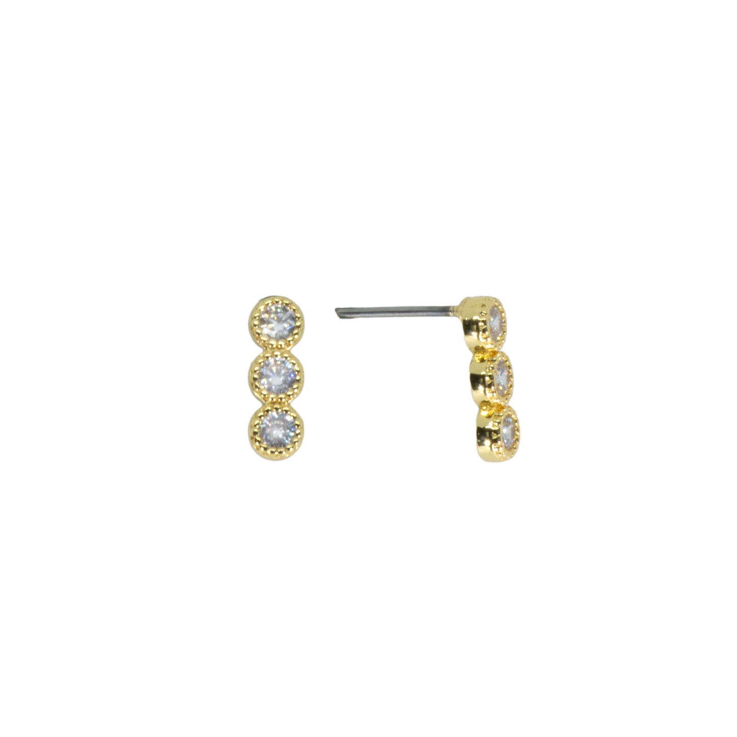 3 Circle Drop Stud