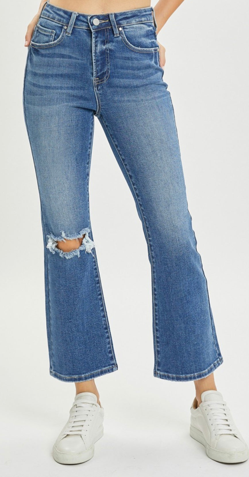 Risen High Rise Ankle Flare Jean