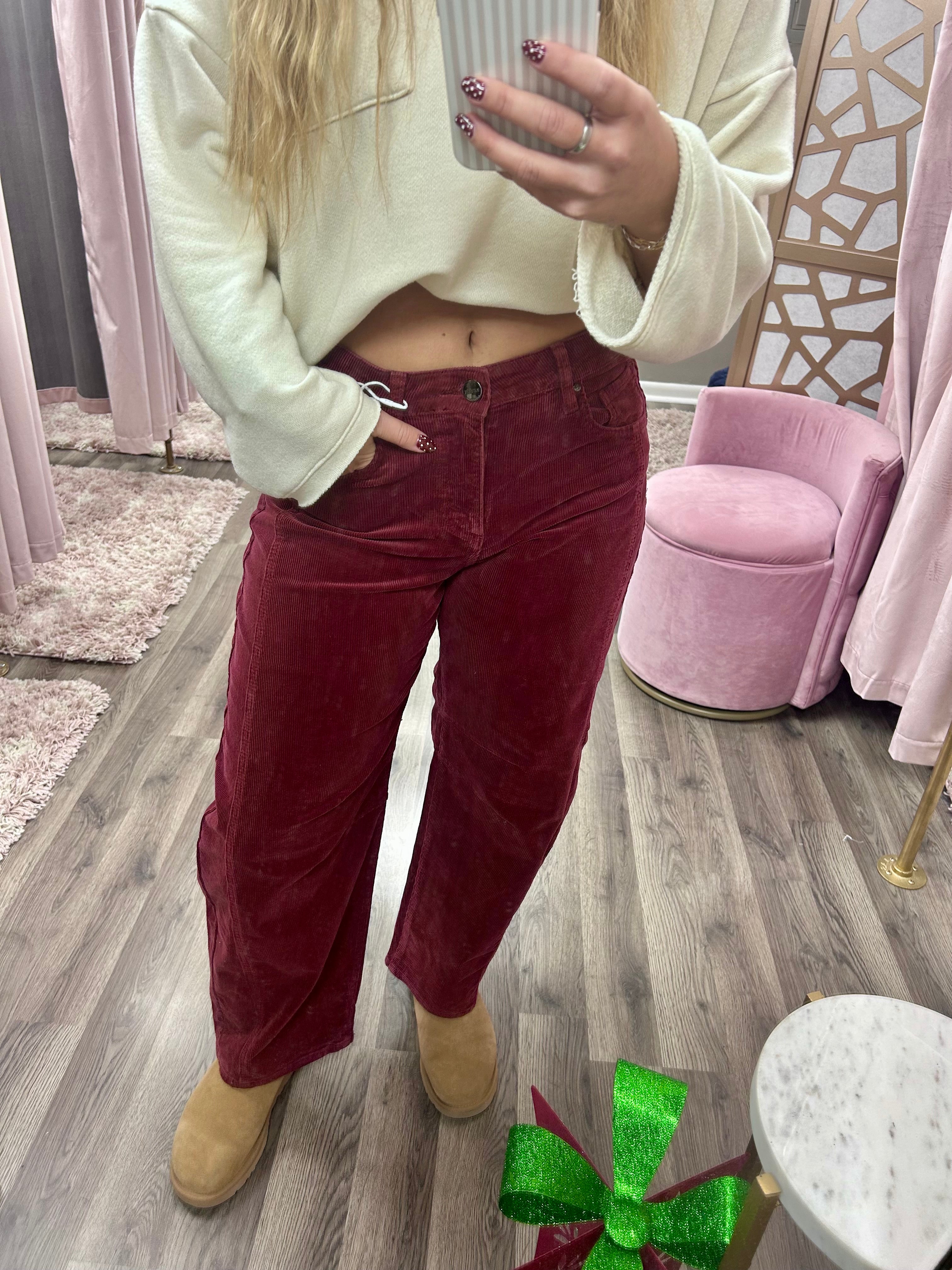 Risen Slouchy Barrel Corduroy Pants