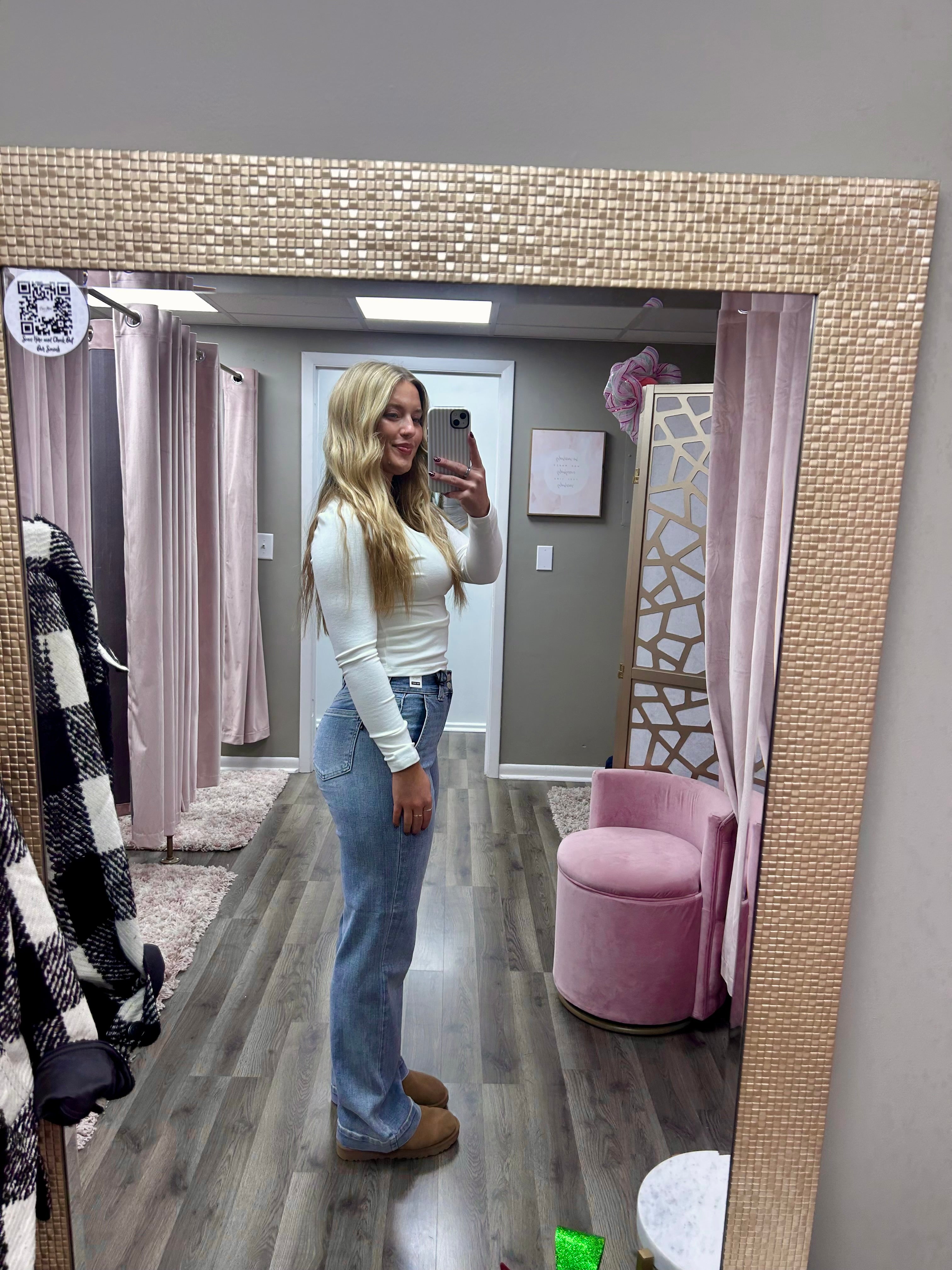 Judy Blue HW Trouser Wide Leg Jean