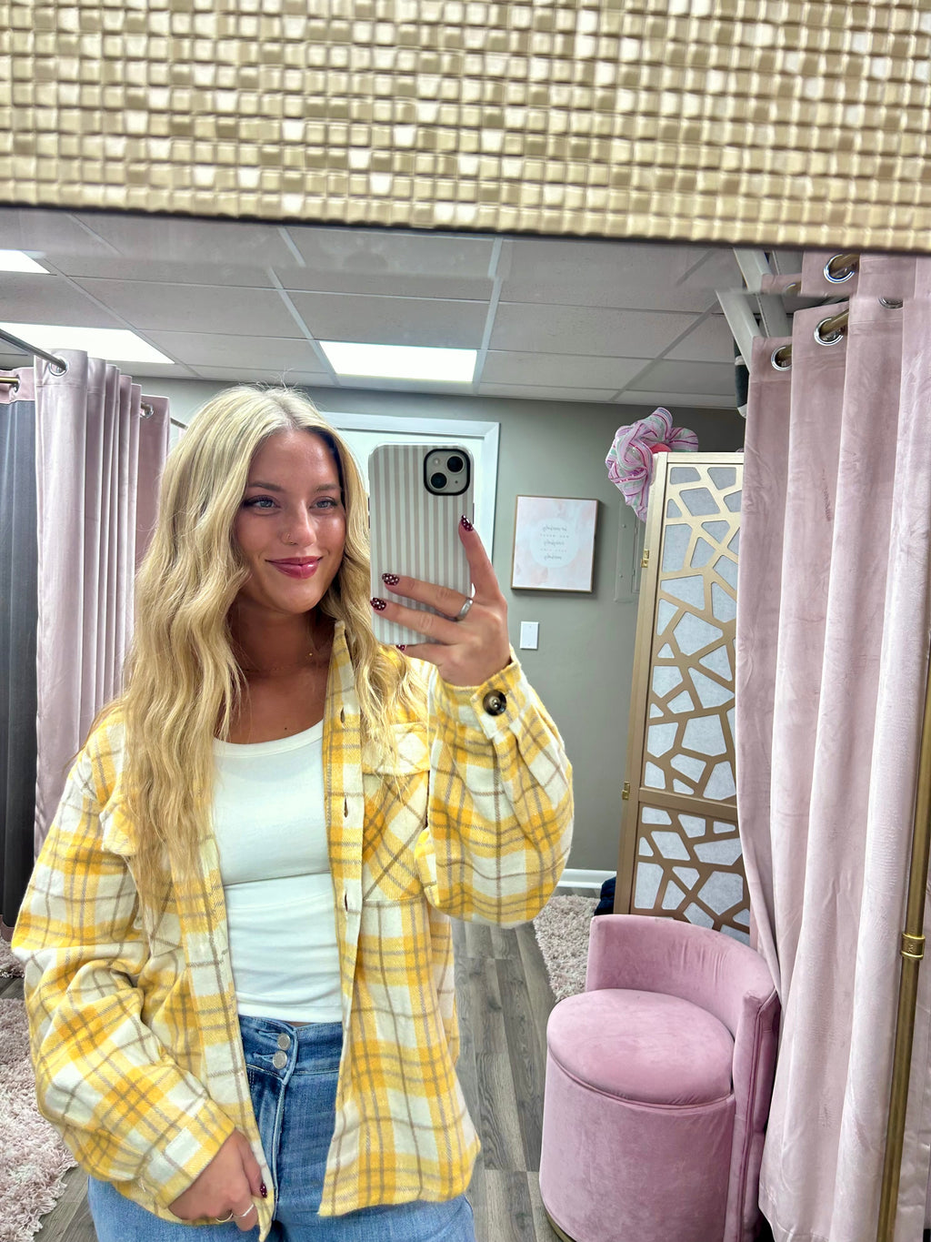 Collared Plaid Shacket