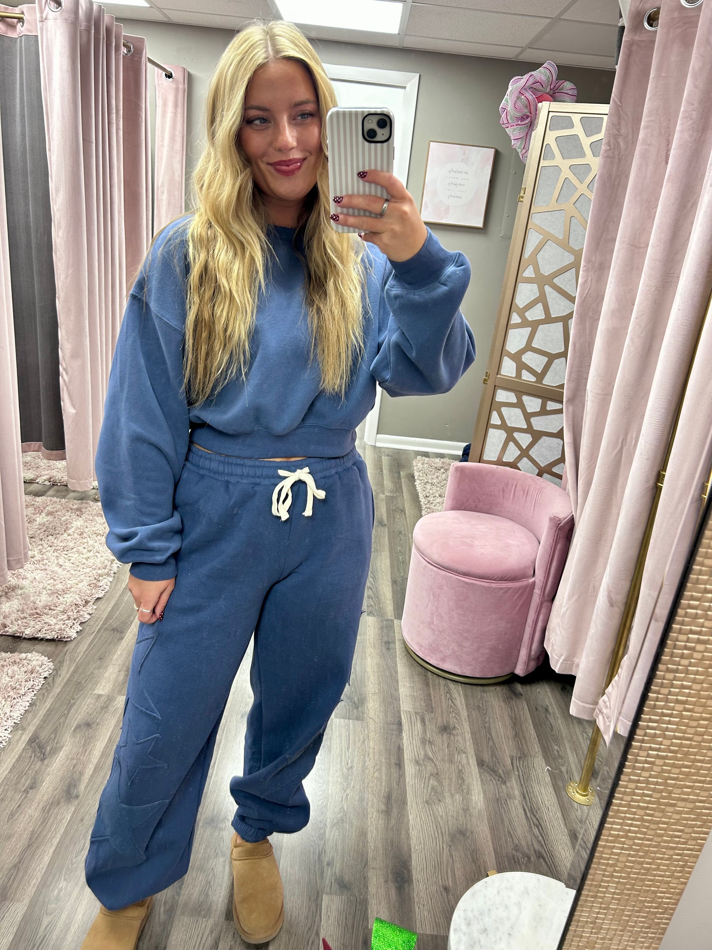 Star Patch Drawstring Jogger