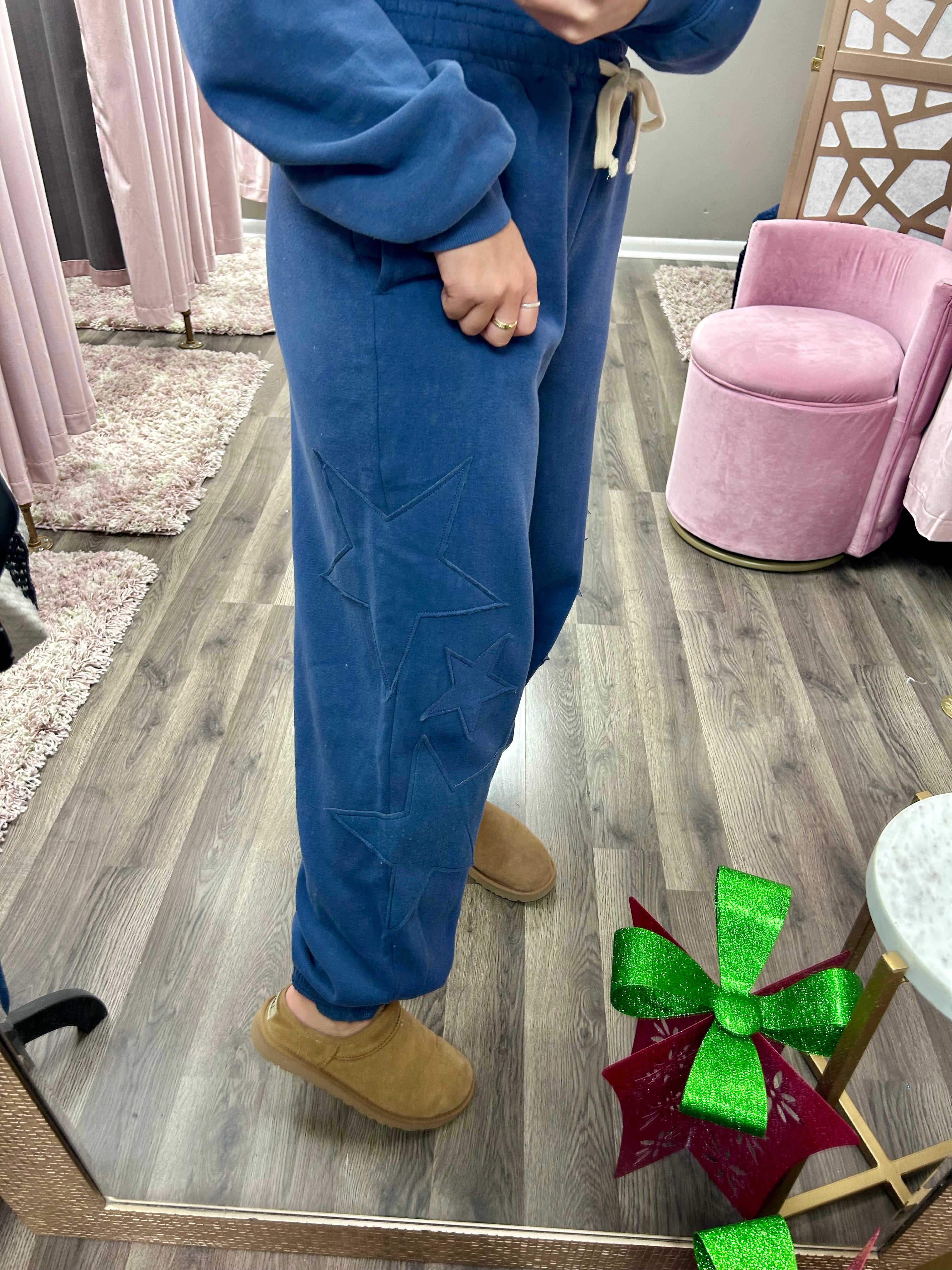 Star Patch Drawstring Jogger