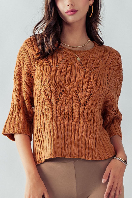 Crochet Crewneck Sweater