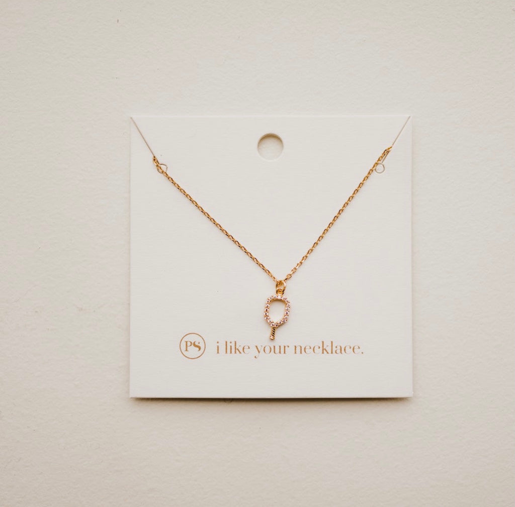 Pickleball Pendant Necklace