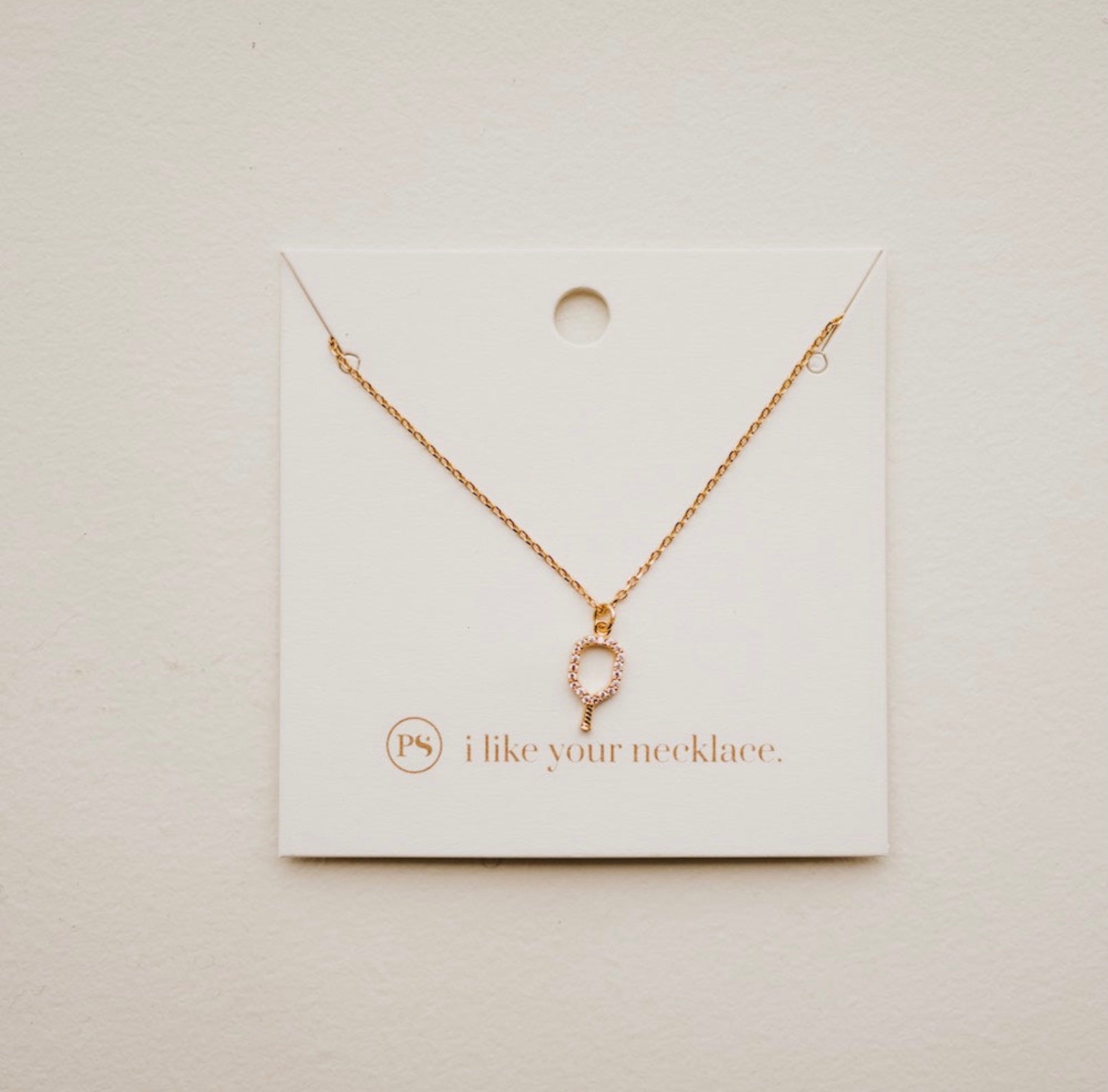 Pickleball Pendant Necklace