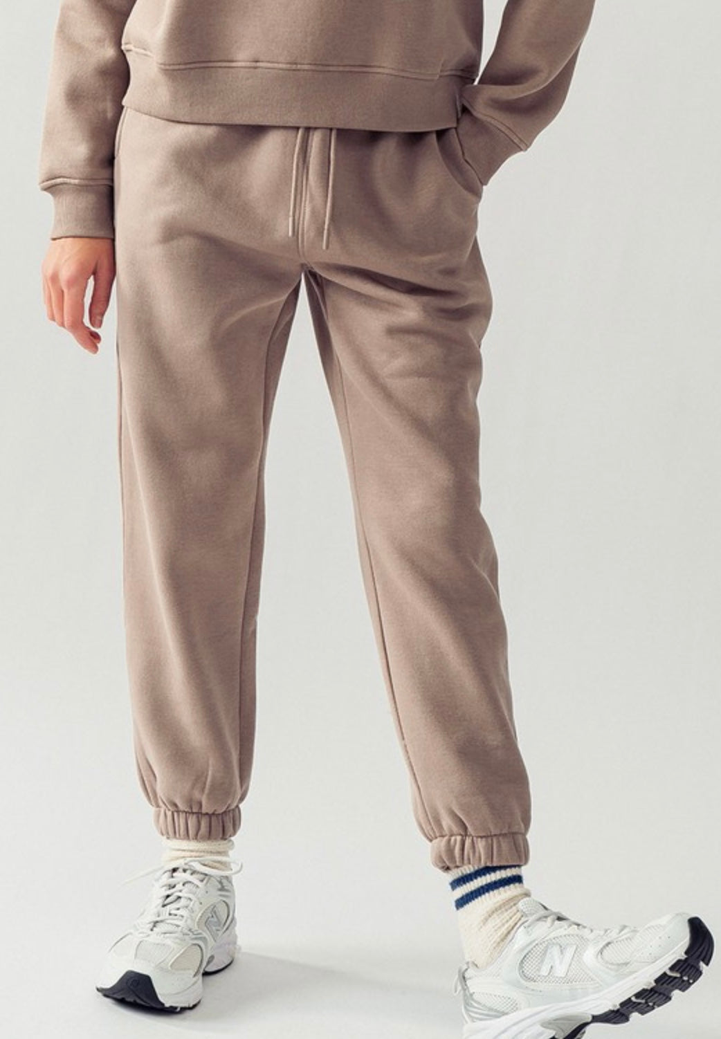 Basic Tan Fleece Sweatpant